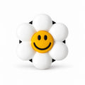 Decorative Smiley Flower Mobile Phone Grip
