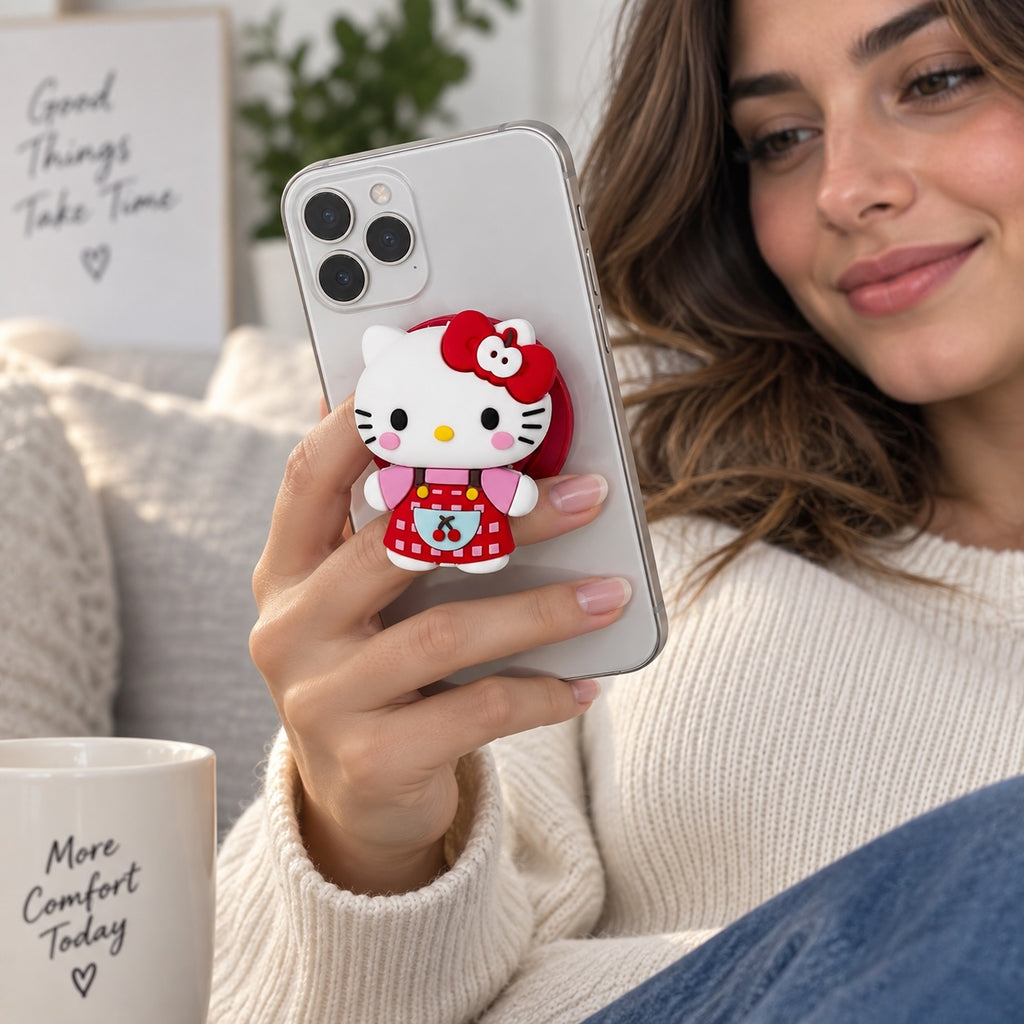 Hello Kitty Character Mobile Phone Grip Holder