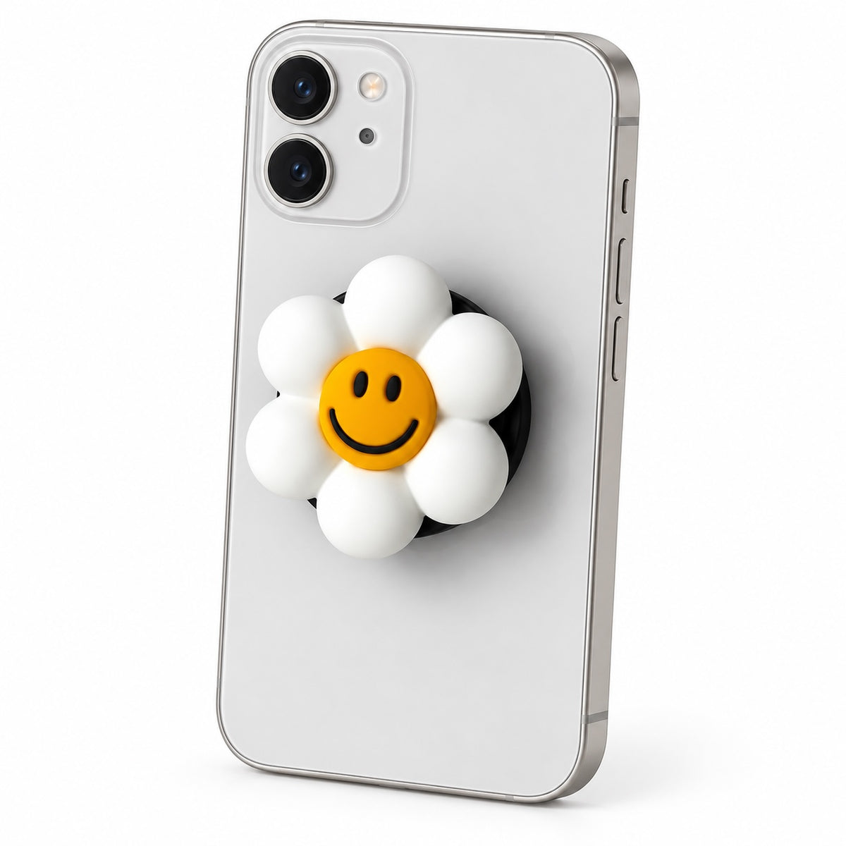 Decorative Smiley Flower Mobile Phone Grip